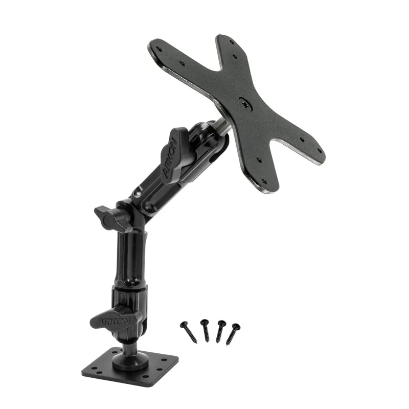 Heavy-Duty Multi-Angle Drill-Base Mounting Pedestal for VESA 75/VESA 100 Compatible Devices