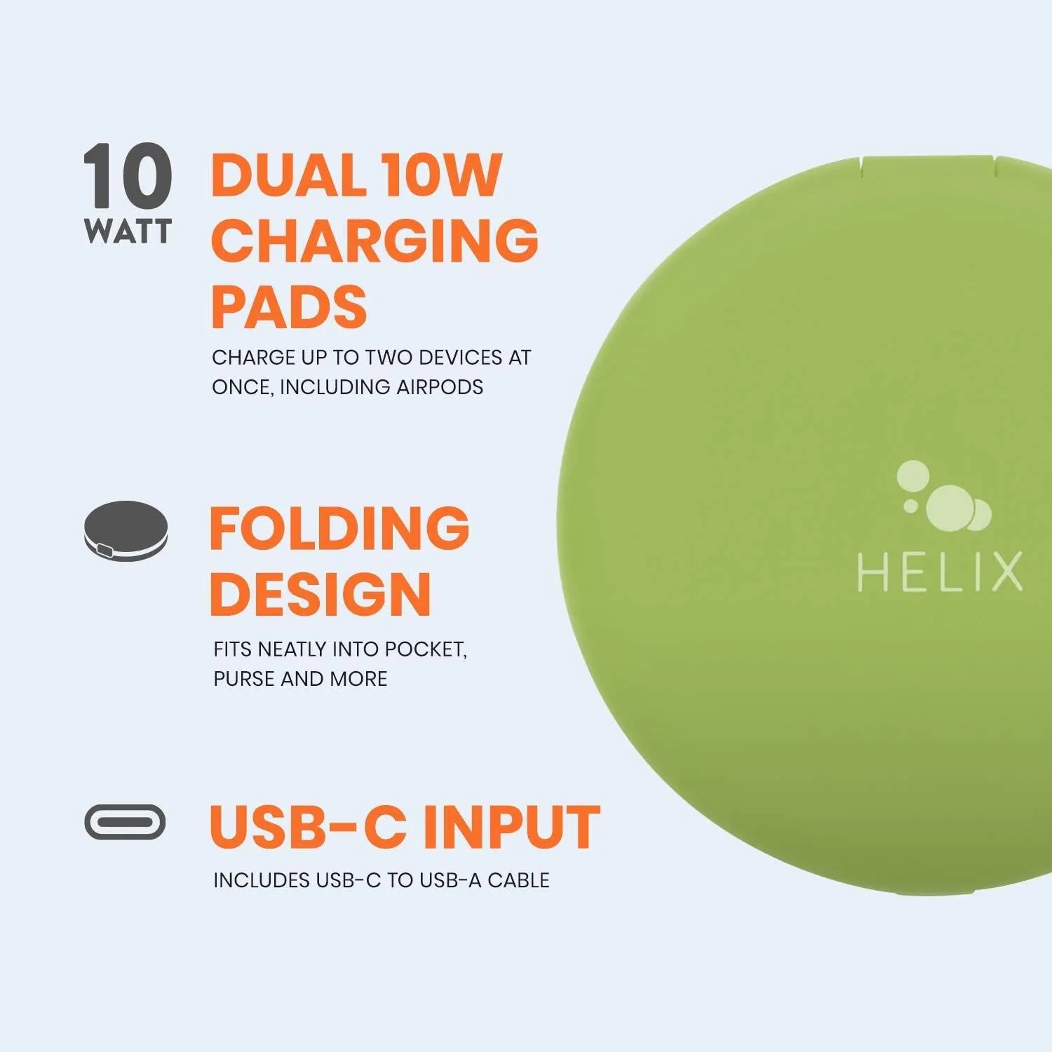 Helix 10W Qi Juice Dual Wireless Charger Watermelon - ETHQI2WA