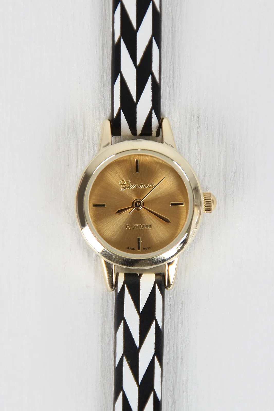 Herringbone Chevron Skinny Watch