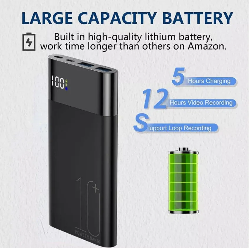 Hidden WIFI PowerBank Camera