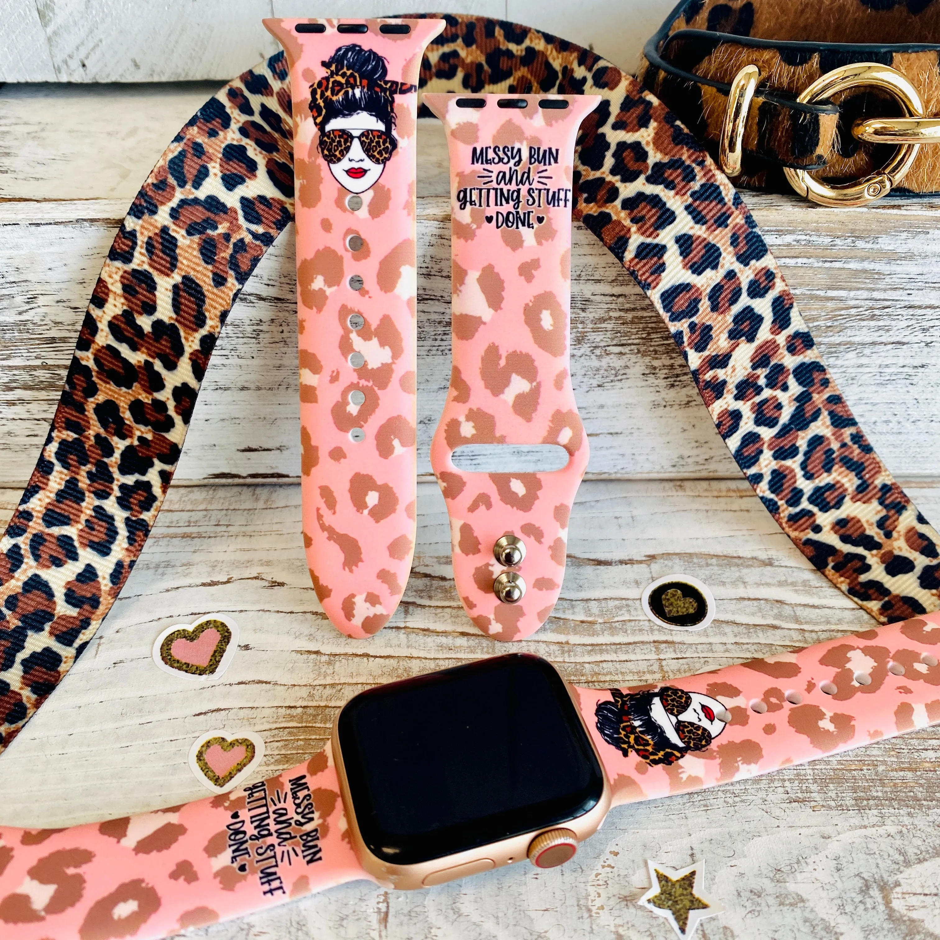 Hot Mess Print Silicone Band For Apple Watch