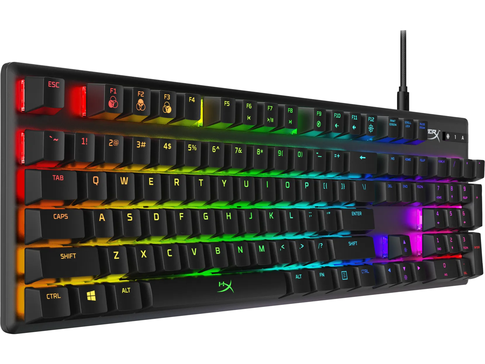 HP HyperX Alloy Origins RGB Mechanical Gaming Keyboard (US Layout), Wired, USB, Black - 4P4F6AA#ABA