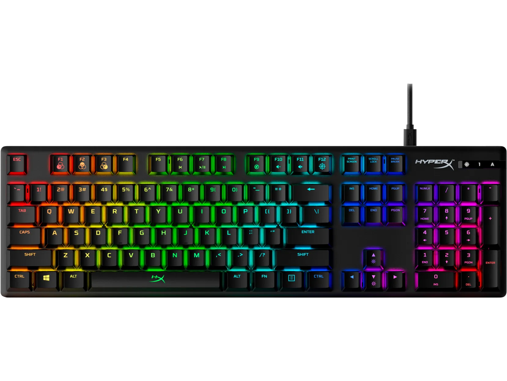 HP HyperX Alloy Origins RGB Mechanical Gaming Keyboard (US Layout), Wired, USB, Black - 4P4F6AA#ABA