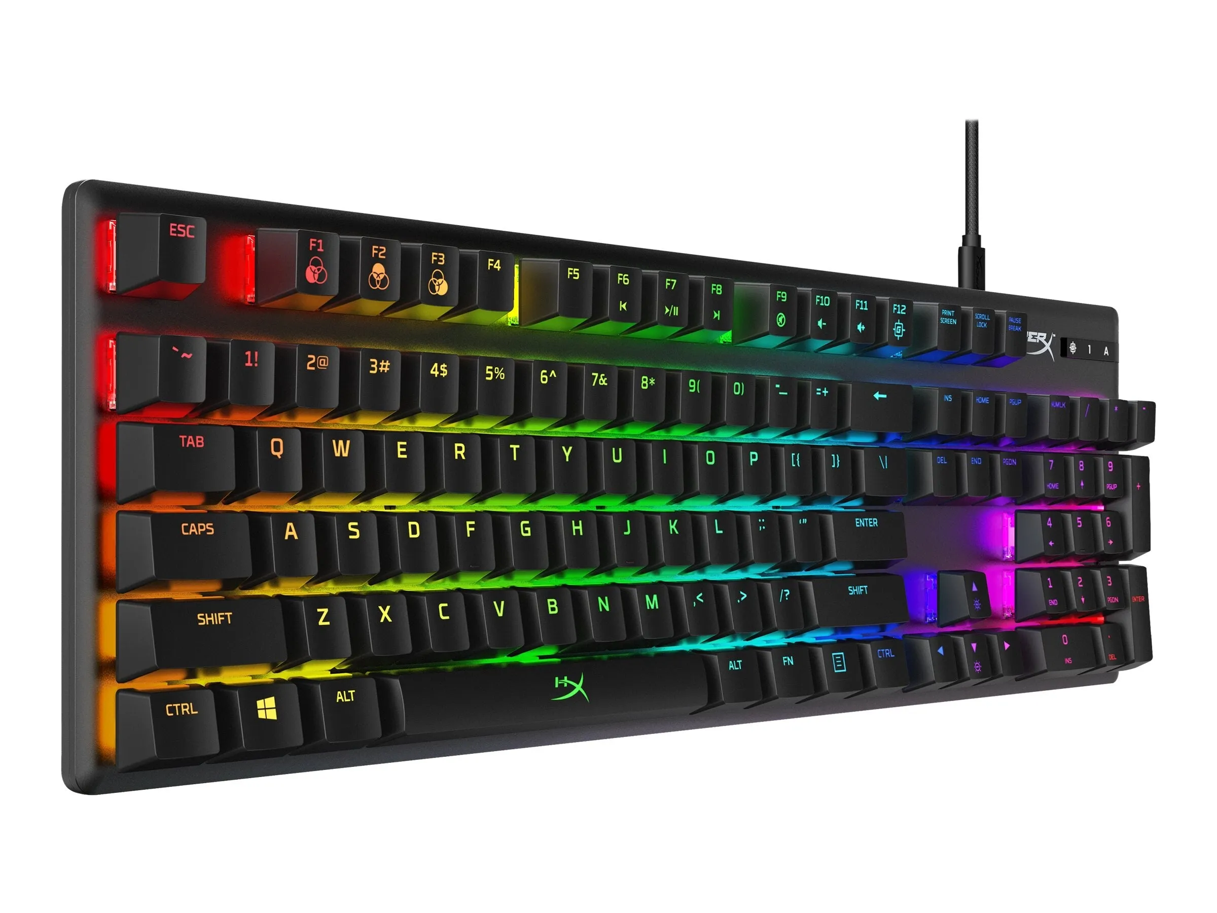 HP HyperX Alloy Origins RGB Mechanical Gaming Keyboard (US Layout), Wired, USB, Black - 4P4F6AA#ABA