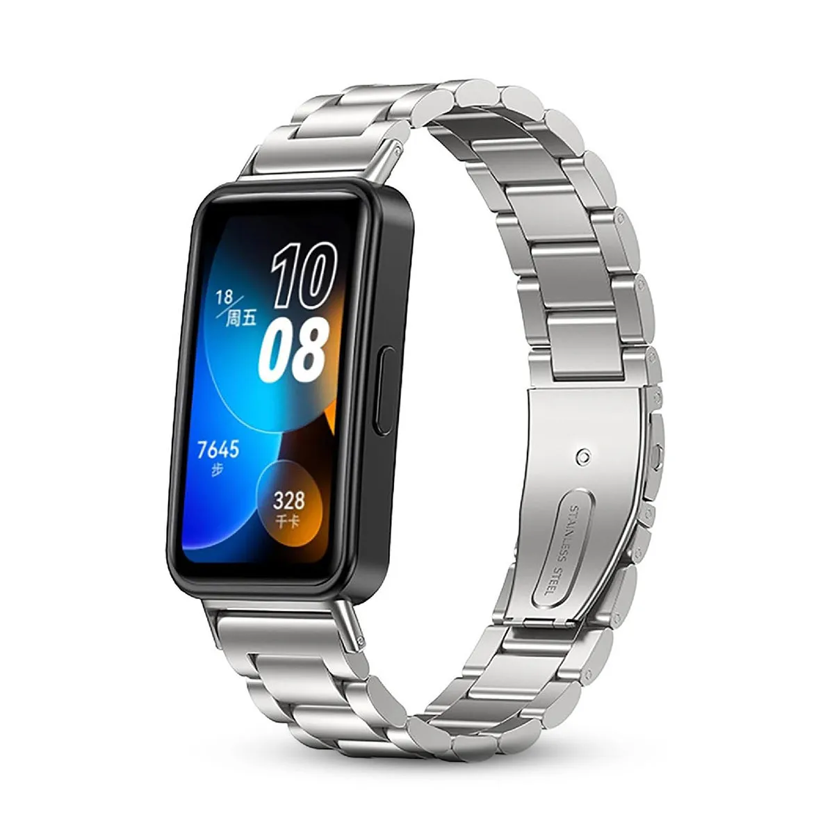 Huawei Band 8 | Huawei Band 9 | Stainless Steel Straps | Silver