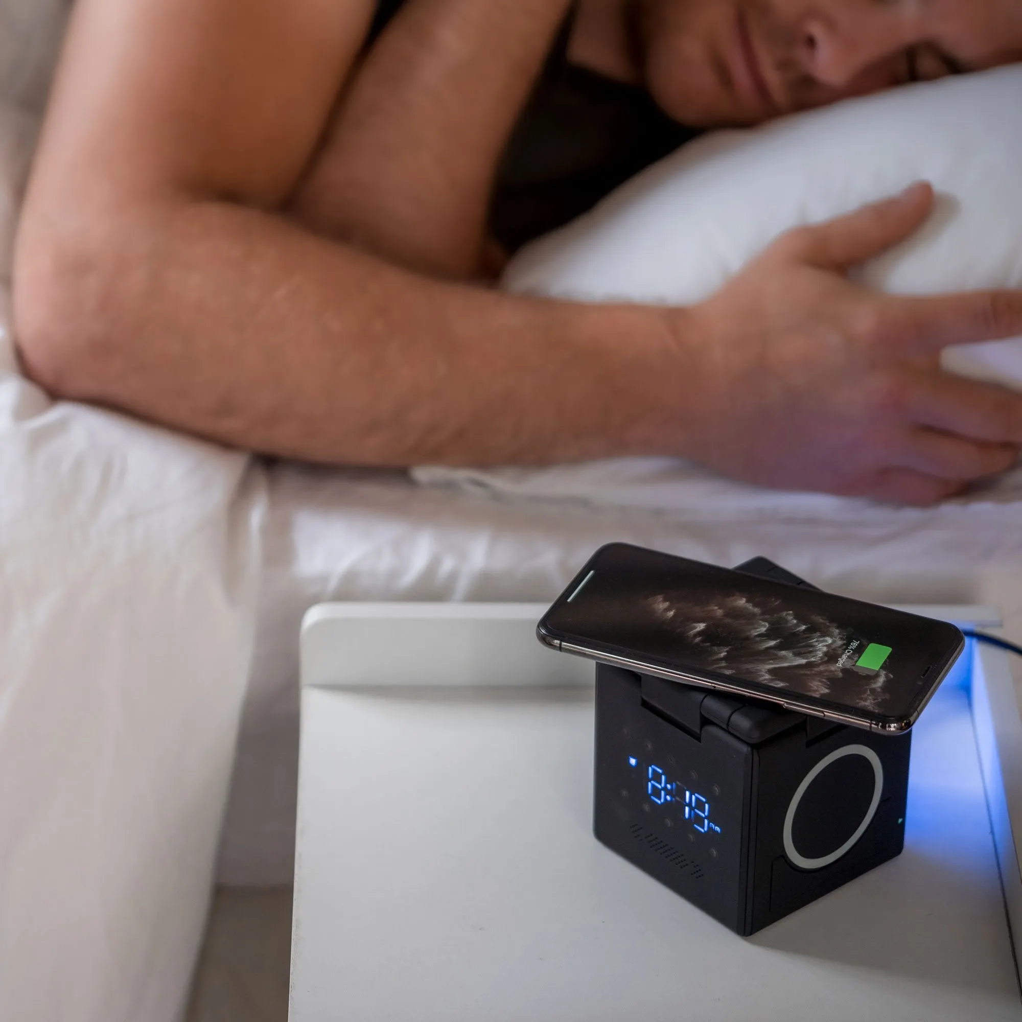 HyperCube Wireless Charging Station And Sleep Aid