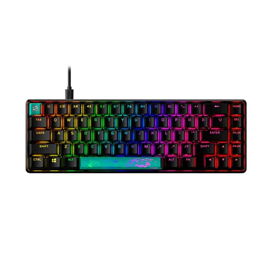 HyperX Alloy Origins 65% Mechanical Gaming Keyboard (HyperX Aqua Switch) - 56R64AA#ABA