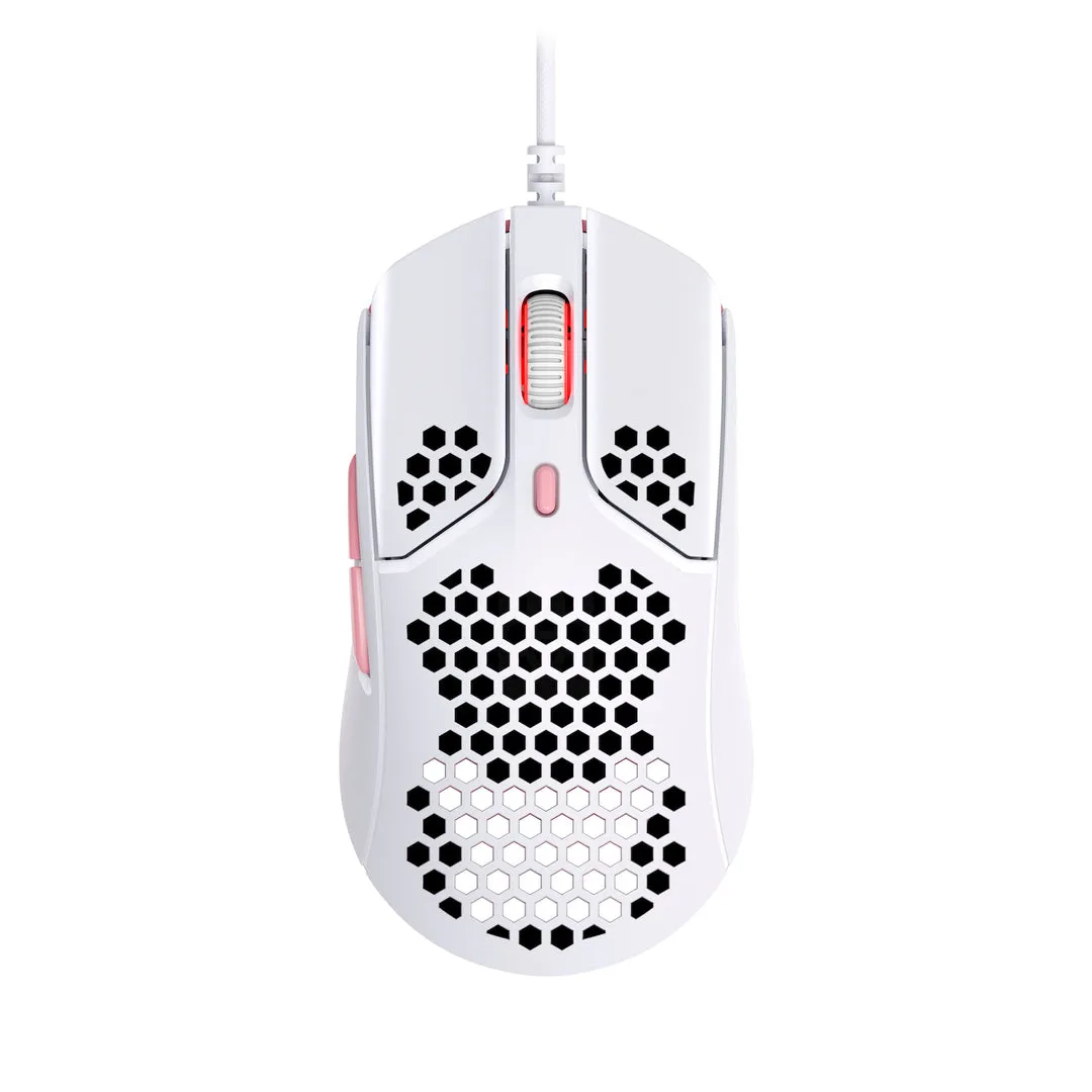 HyperX Pulsefire Haste Lightweight Gaming Mouse (White Pink) - 4P5E4AA