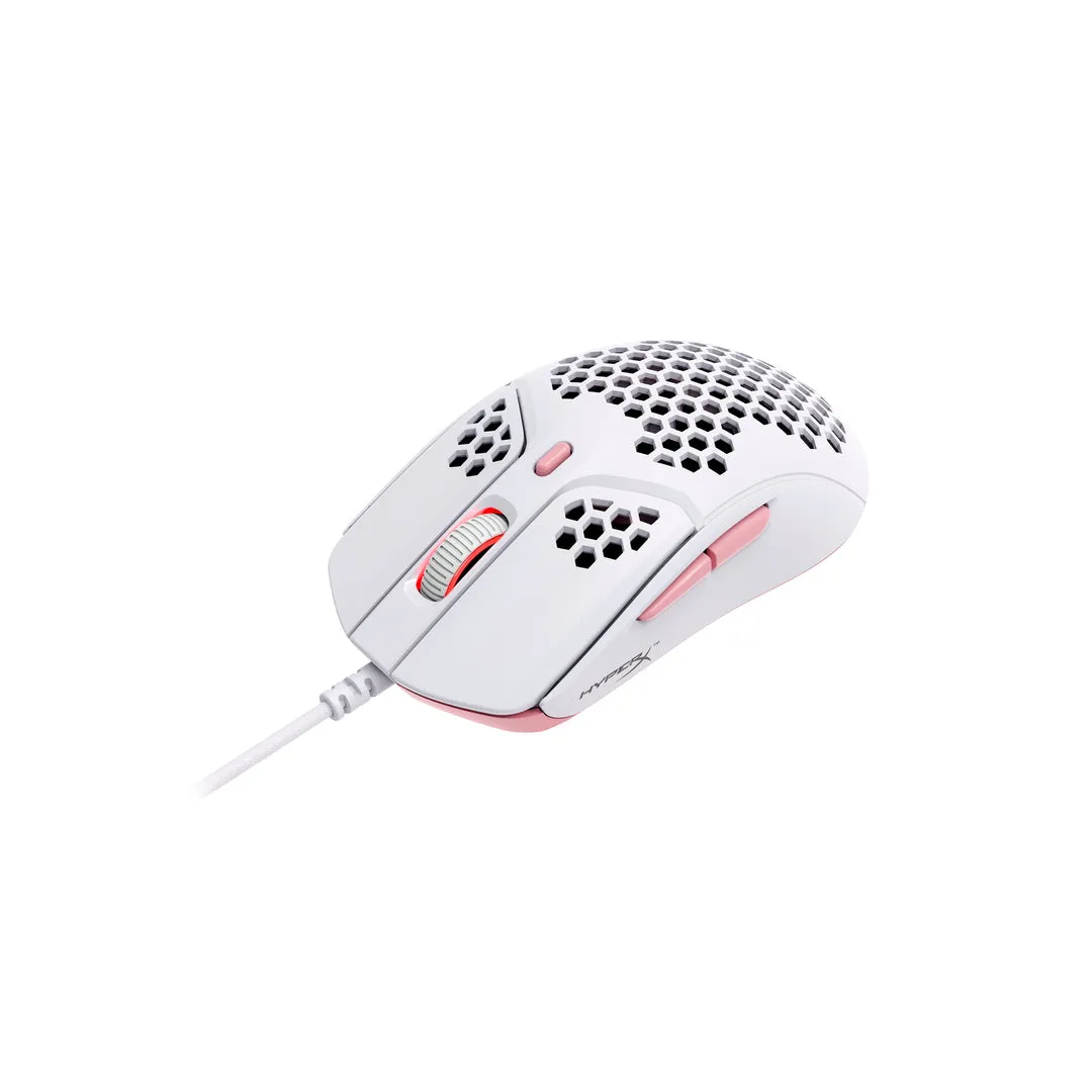 HyperX Pulsefire Haste Lightweight Gaming Mouse (White Pink) - 4P5E4AA