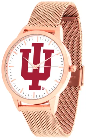 Indiana Hoosiers Statement Mesh Band Unisex Watch - Rose