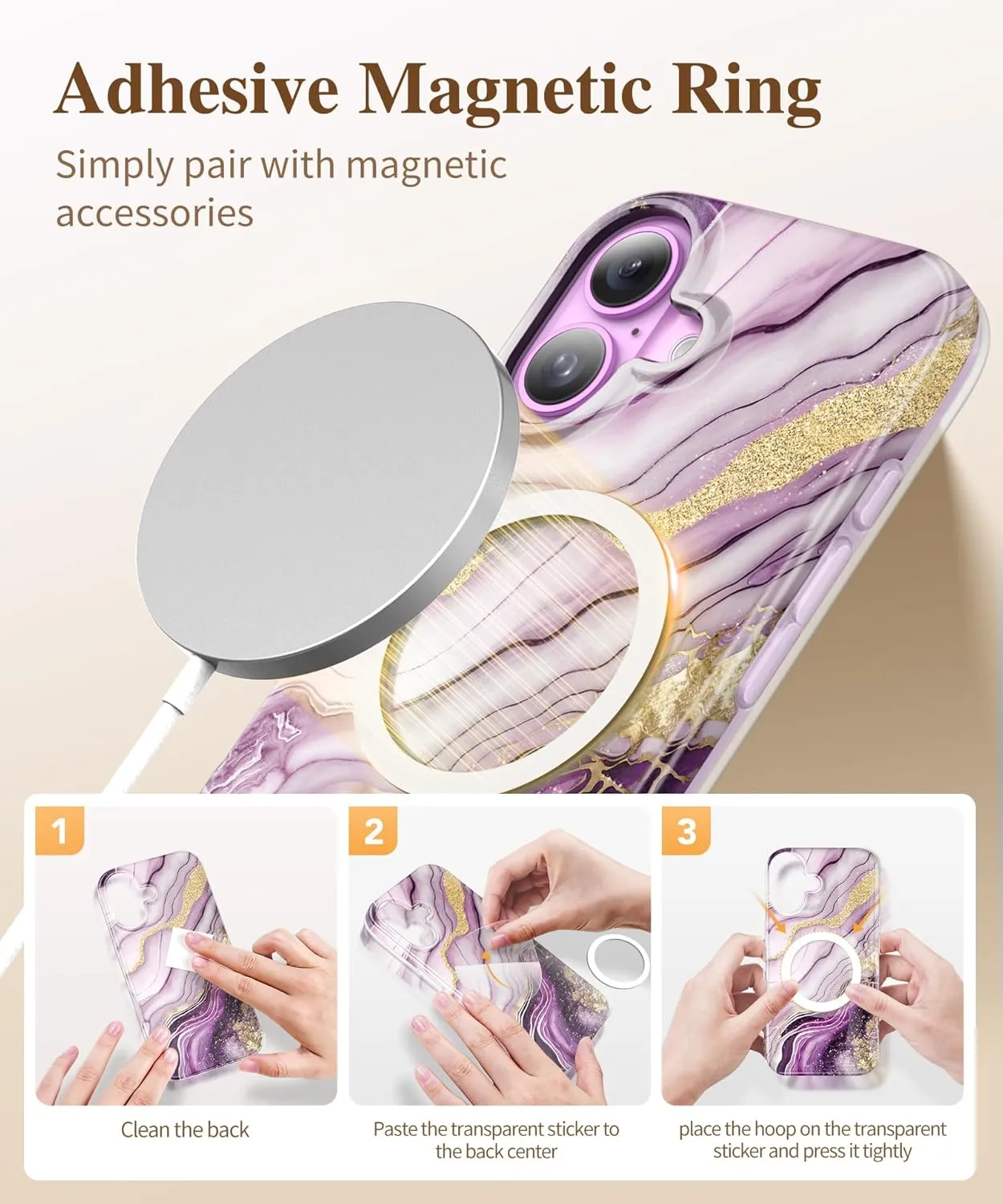 iPhone 16 Case Screen Protector & Camera Lens Protector Slim TPU Shockproof Bumper Protective Phone Case