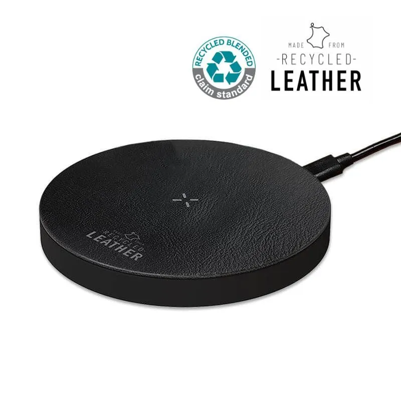 ITWC 1138/9 ANZIO - Recycled Leather 15W Wireless Charger