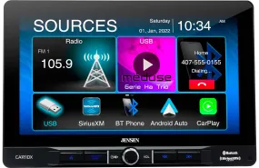 Jensen CAR110X 10.1″ Receiver with Apple CarPlay and Android Auto   BUCAM350