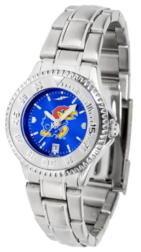 Kansas Jayhawks Competitor Steel Ladies Watch - AnoChrome