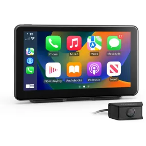 Kapture KPT-W72 Wireless 7" Smart Monitor with FHD Front and Rear Dash Camera