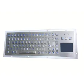 KBS-PC-F2T-LED Stainless Steel Backlit Keyboard