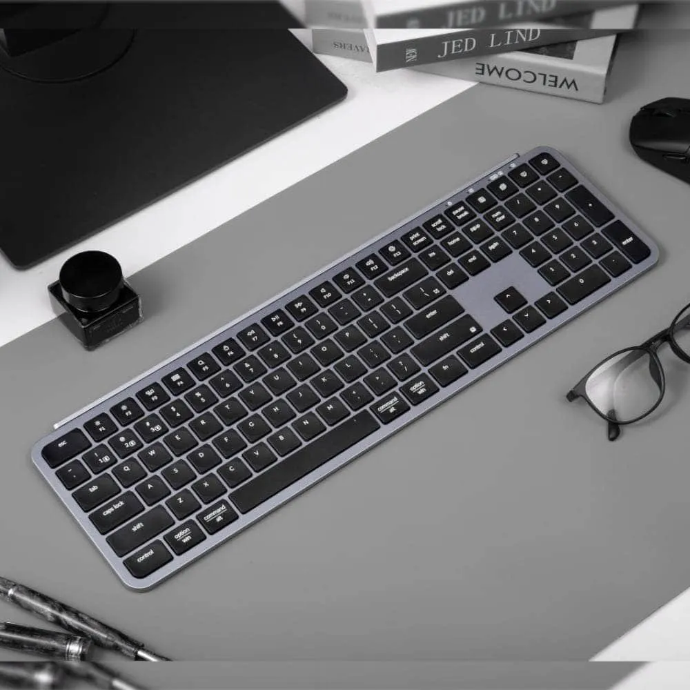 Keychron B6 Pro Ultra Slim 100% Wireless Keyboard – Space Grey B6 P K1