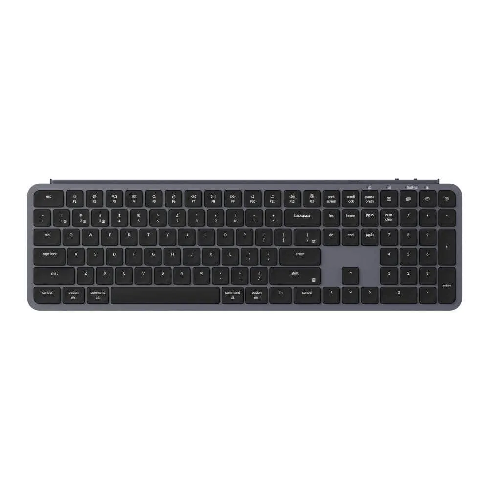 Keychron B6 Pro Ultra Slim 100% Wireless Keyboard – Space Grey B6 P K1