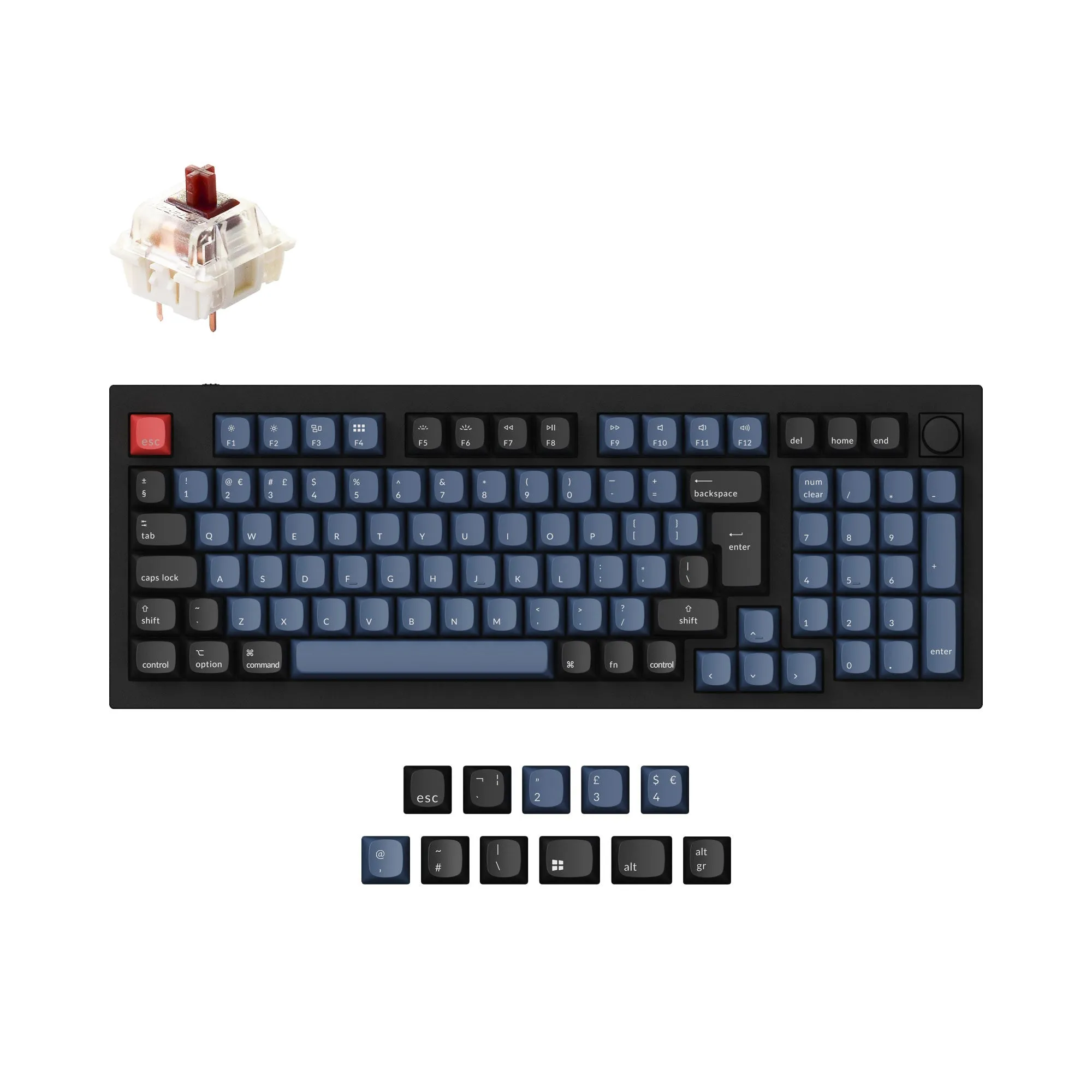 Keychron Q5 QMK Custom Mechanical Keyboard ISO Layout Collection