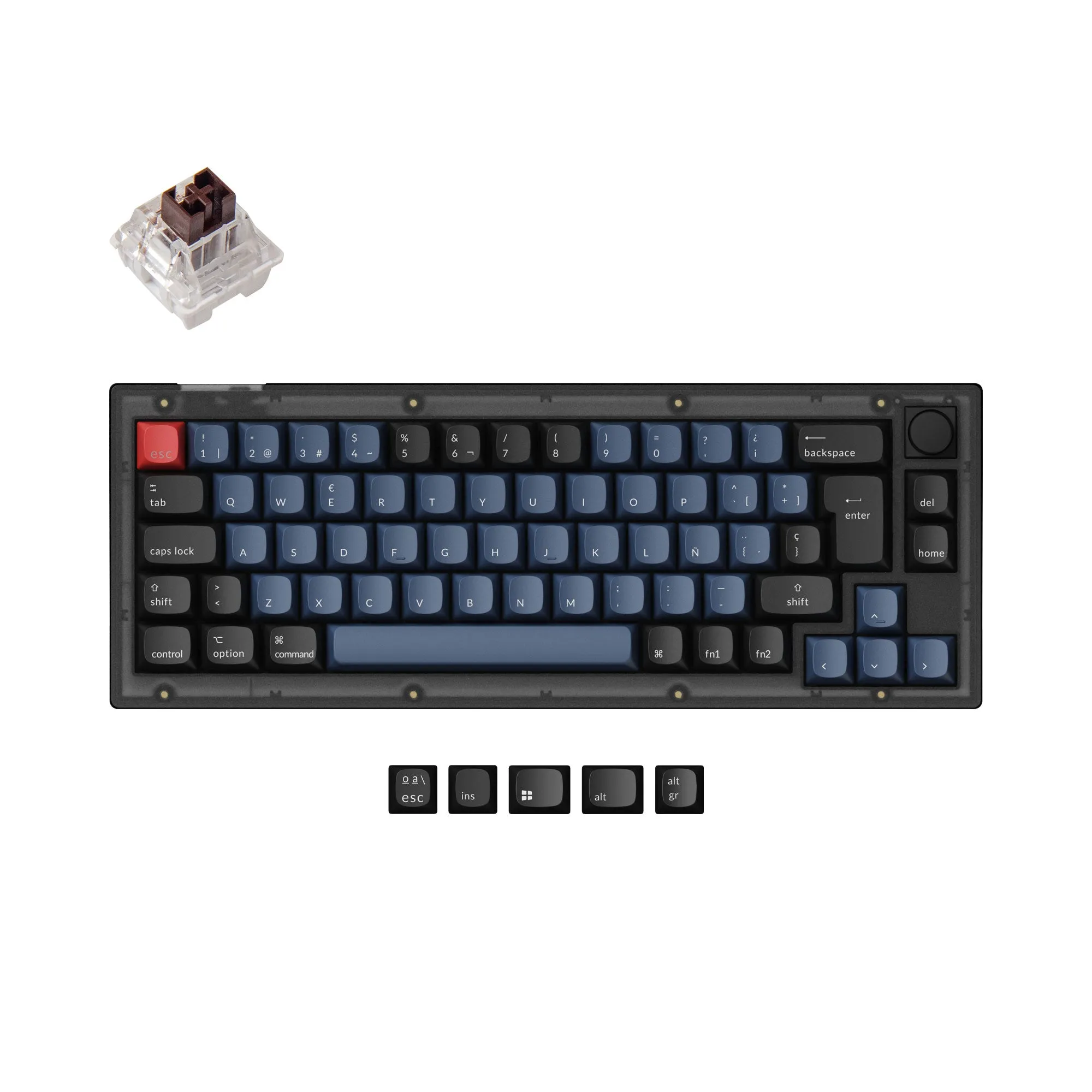 Keychron V2 QMK Custom Mechanical Keyboard ISO Layout Collection