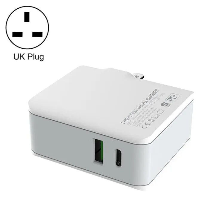 LDNIO A4403C 30W PD Fast Travel Charger with Foldable Plug & 1m USB-C Cable, AU Plug