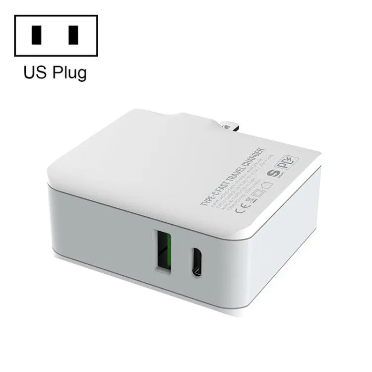 LDNIO A4403C 30W PD Fast Travel Charger with Foldable Plug & 1m USB-C Cable, AU Plug