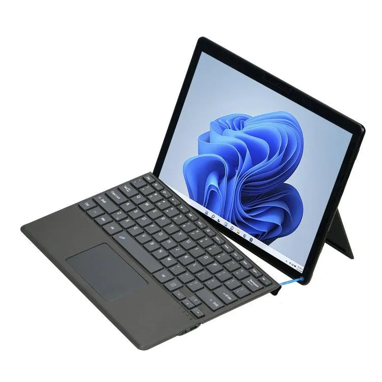 Leather Bluetooth Keyboard Case with Pen Slot for Microsoft Surface Pro 8 / Pro X Tablet