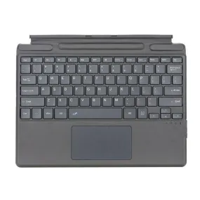 Leather Bluetooth Keyboard Case with Pen Slot for Microsoft Surface Pro 8 / Pro X Tablet