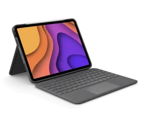 Logitech Folio Touch for iPad Air 4th & 5th Gen 10.9" Display Foldable Slim Keyboard Case with Trackpad, Adjustable Backlight, Kickstand, and Apple Pencil 2nd Gen Holder - QWERTY Keys Layout