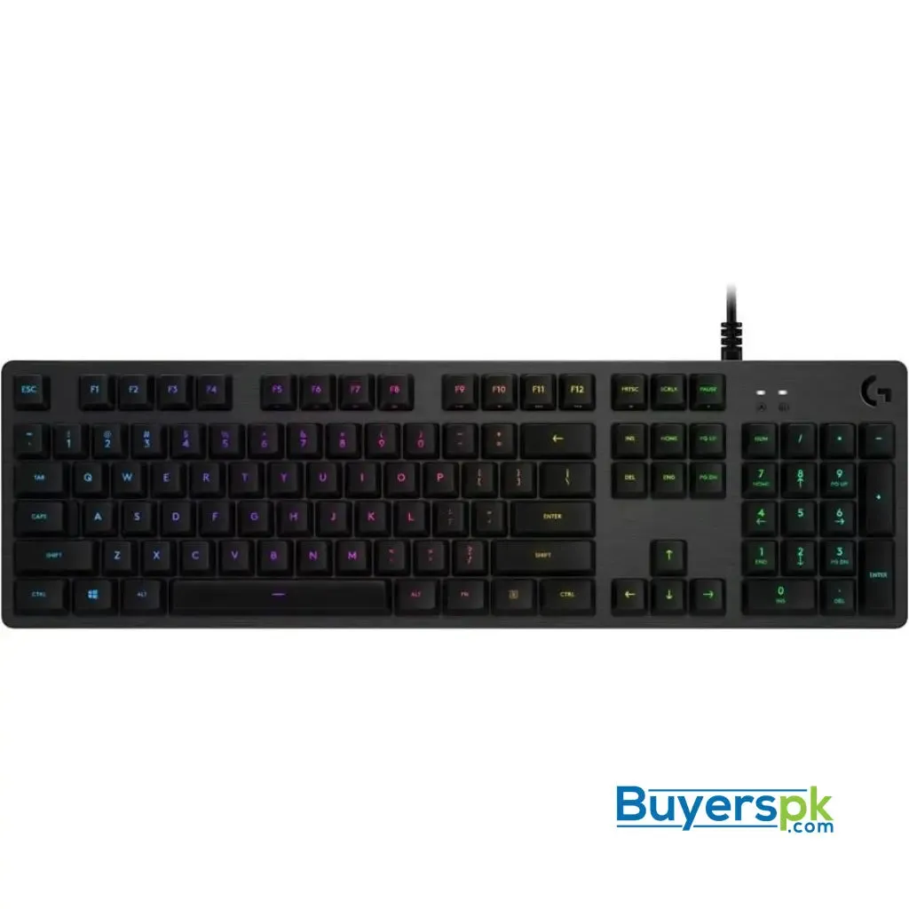 Logitech G512 Lightsync Rgb Mechanical Gaming Keyboard Carbon English Layout Gx Brown Tactile