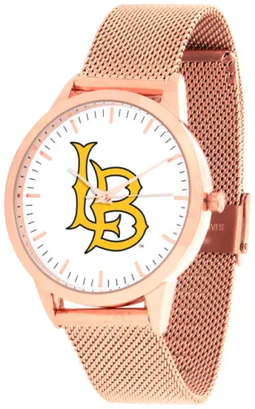 Long Beach State Statement Mesh Band Unisex Watch - Rose