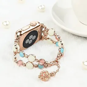 Luminous Beaded Bracelet Band For Apple Watch Multiple Colors Available