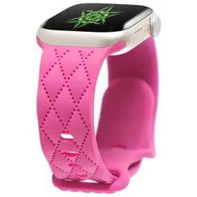 Lupe & Sabra's Signature Carve Silicone Watch Strap | Barbie Pink