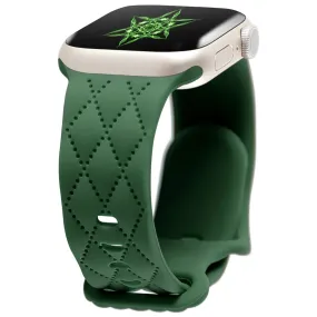 Lupe & Sabra's Signature Carve Silicone Watch Strap Green