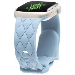 Lupe & Sabra's Signature Carve Silicone Watch Strap | Light Blue