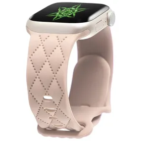 Lupe & Sabra's Signature Carve Silicone Watch Strap Pink Sand