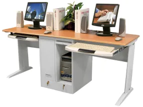 Luxor LCW180 Two Person/Tower Computer Workstation