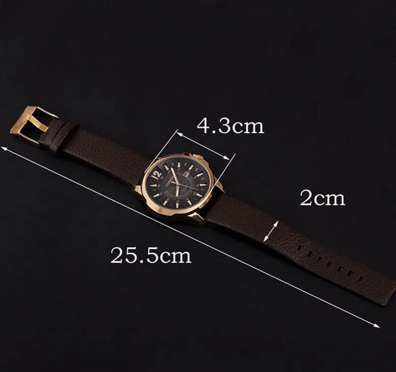 Luxury Brand CURREN 8123 Men military watch Fashion Men wristwatches Quartz men sports watches Casual leather Men Watch