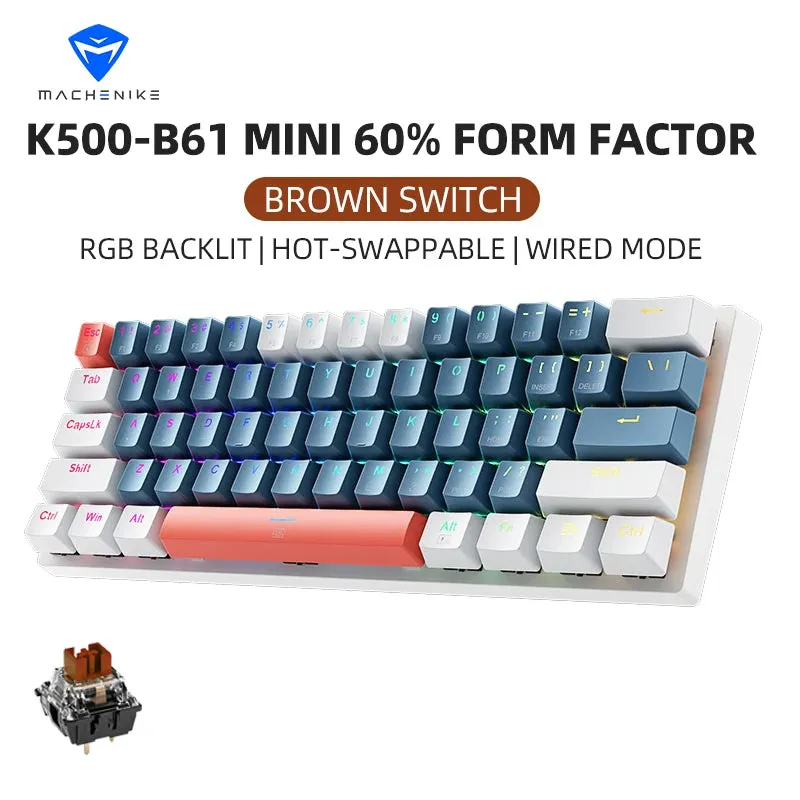 Machenike K500-B61 Mini | teclado Mecânico 60%