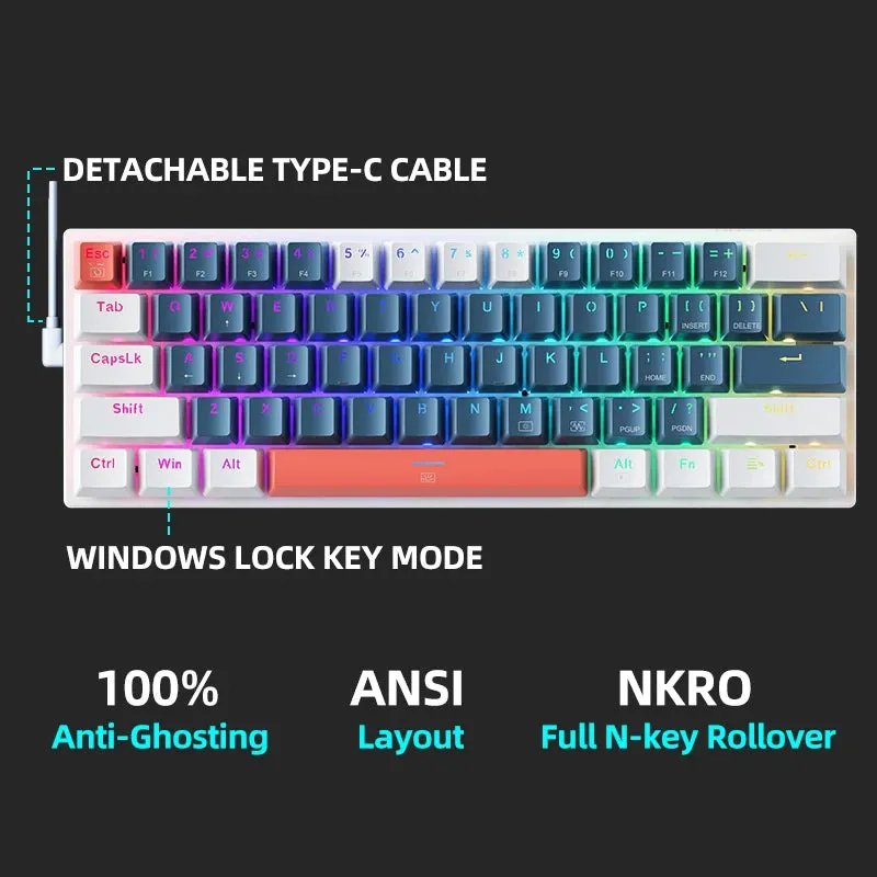 Machenike K500-B61 Mini | teclado Mecânico 60%