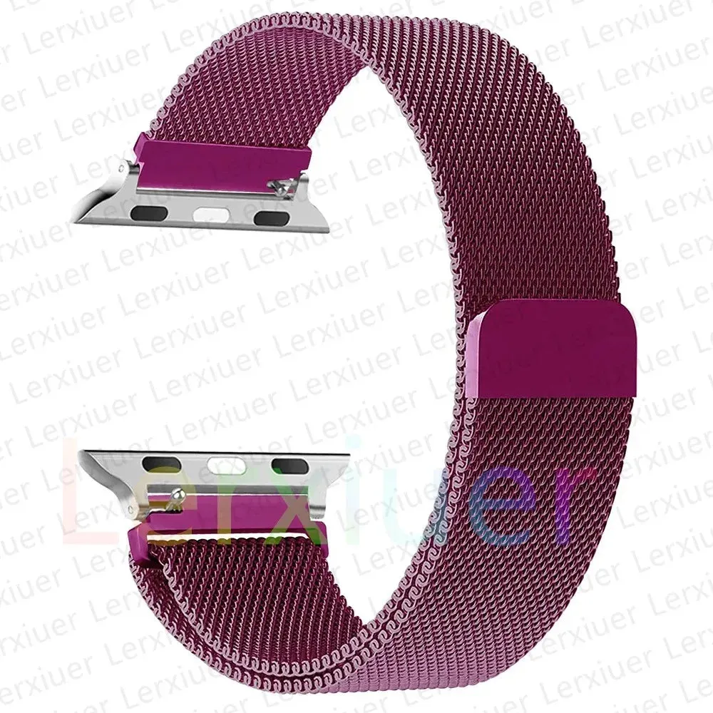 Magnetic Strap for Apple Watch bands 44mm 40mm 49mm 45mm 41mm 42mm 38mm 45 mm Metal bracelet iwatch series 3 6 7 8 9 SE ultra 2