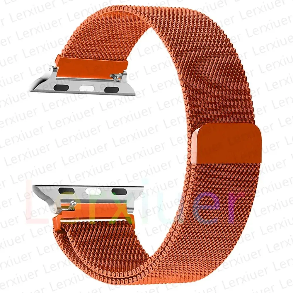 Magnetic Strap for Apple Watch bands 44mm 40mm 49mm 45mm 41mm 42mm 38mm 45 mm Metal bracelet iwatch series 3 6 7 8 9 SE ultra 2