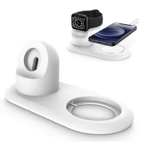 MagSafe Charger silicone charging dock station - White