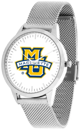 Marquette Statement Mesh Band Unisex Watch - Silver