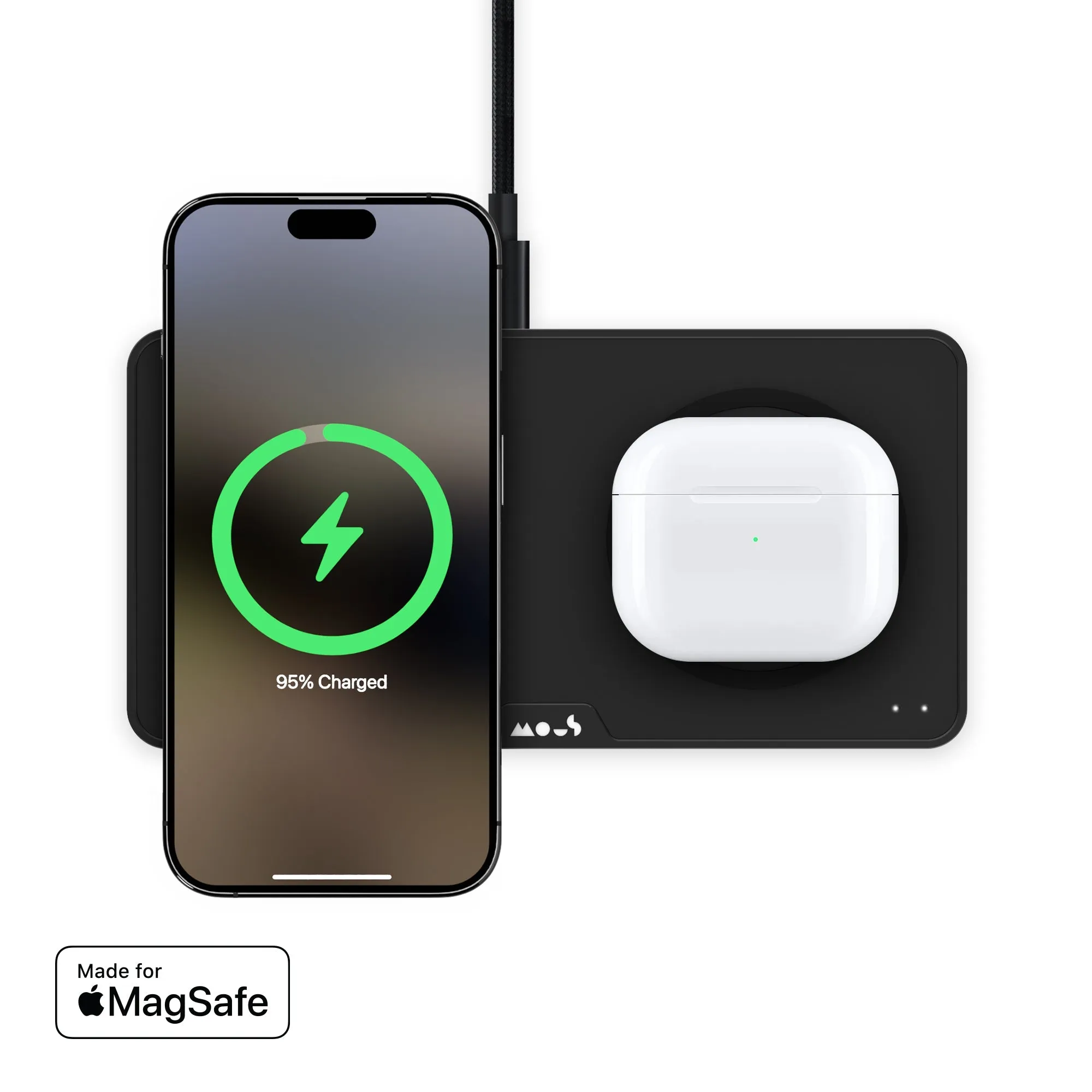 Matte Black Charging Station with MagSafe®