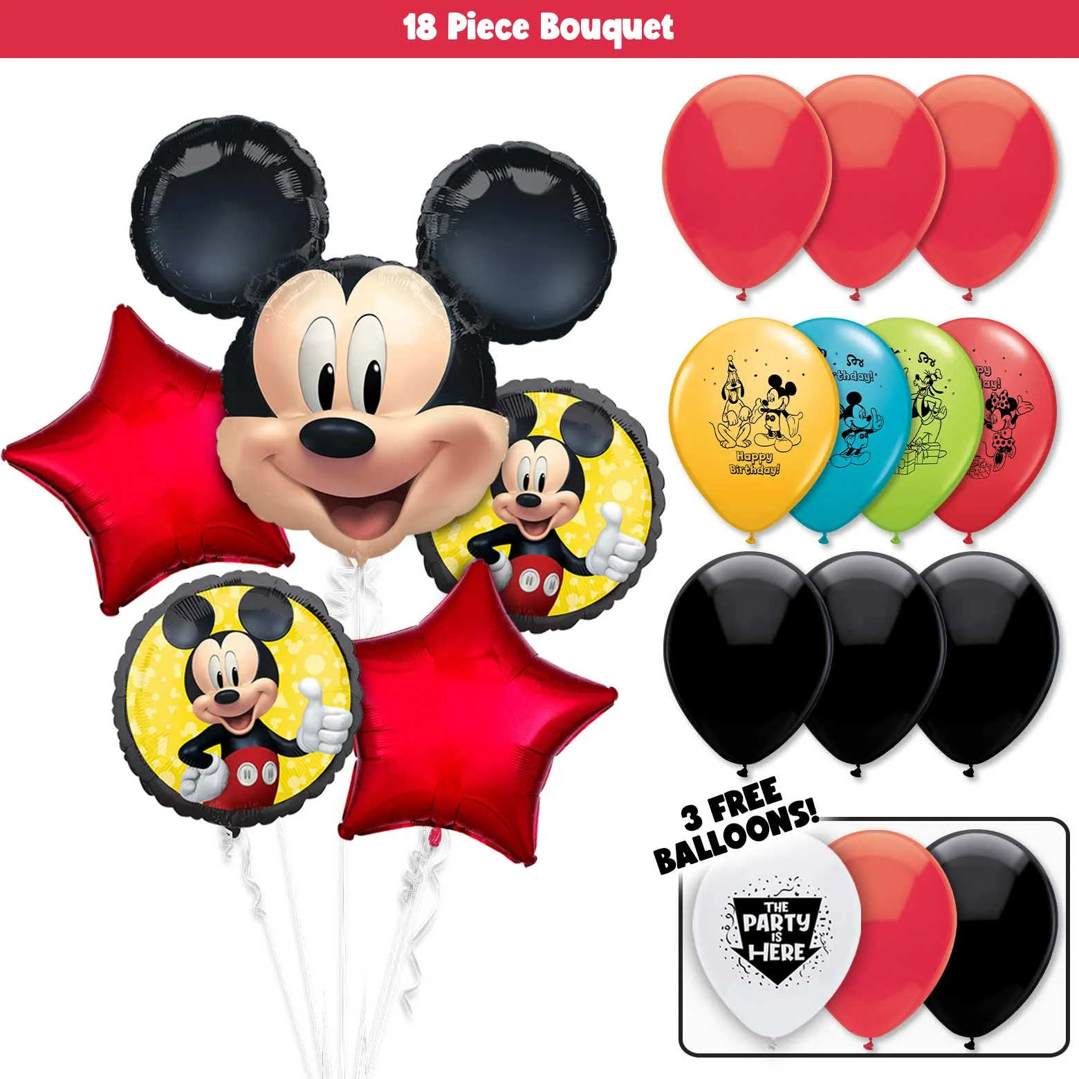 Mickey Mouse Deluxe Balloon Bouquet