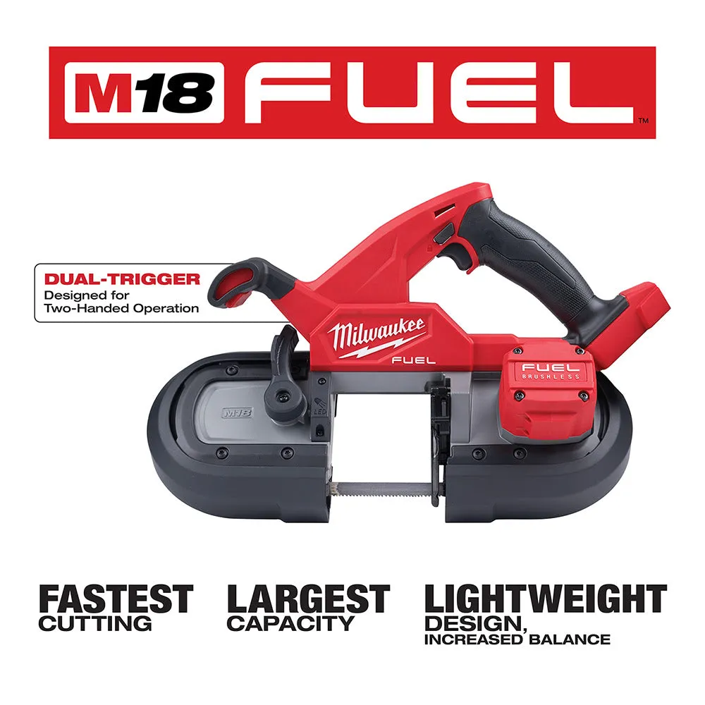 Milwaukee 2829S-20 M18 Fuel Compact Dual-Trigger Band Saw