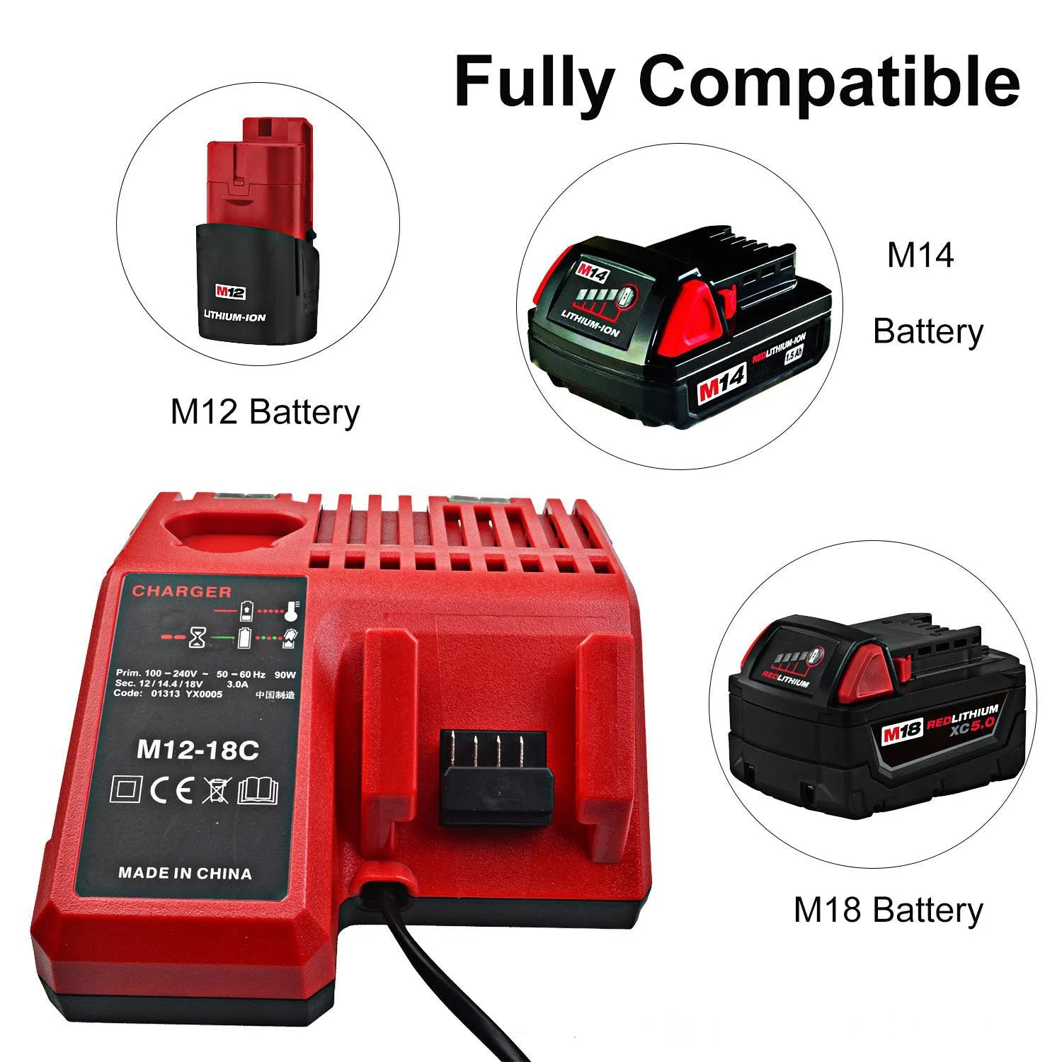 Milwaukee M18 Battery Charger with battery