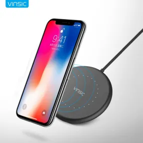 Mini Wireless Charger QI Charging Pad For iPhone X  8 8 Plus Samsung Galaxy S7 / S8 / S6 / S6 / Note5 EP-NG930 Nexus 6