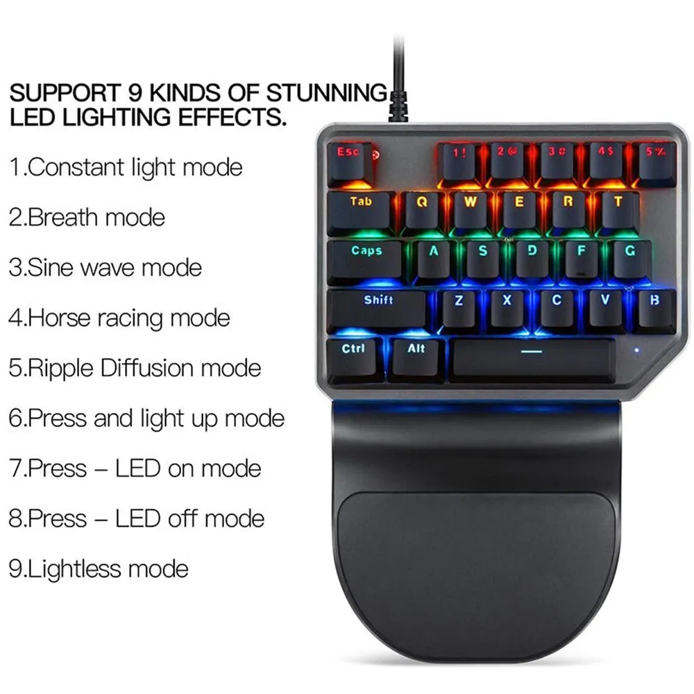 Motospeed K27 One-handed Mechanical Keyboard